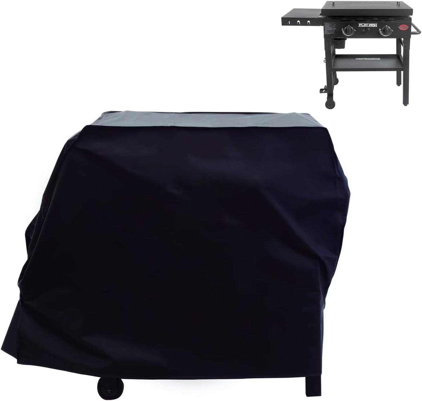 Grill Cover for Char-Griller Flat Iron 2 Burner Outdoor Gas Griddle Grill, 45 inch Outdoor Heavy Duty Waterproof UV Resistant Cover, Outdoor BBQ Accessories
