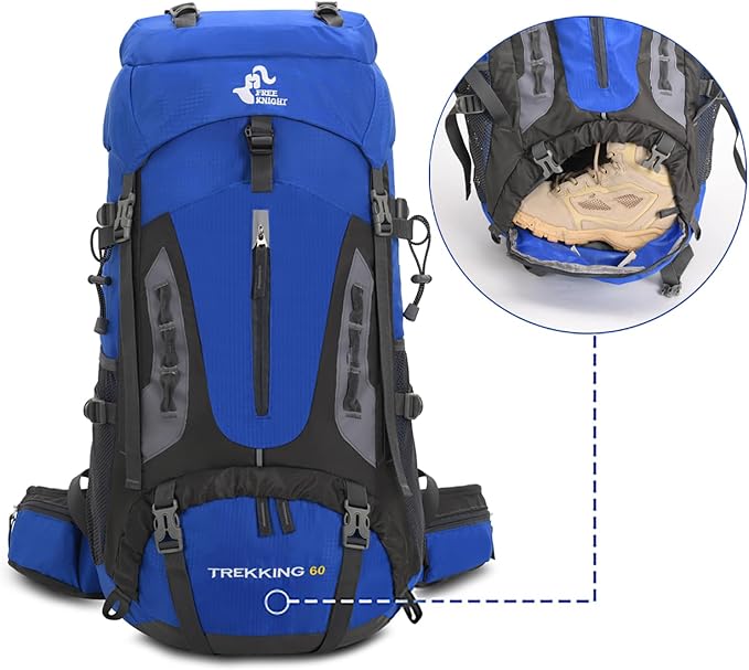 Bseash 60L Hiking Camping Backpack - Image 6