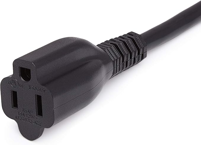 Amazon Basics Extension Cord, 15 Ft, 3-Prong Outlet Extender, 13 Amps - Image 3