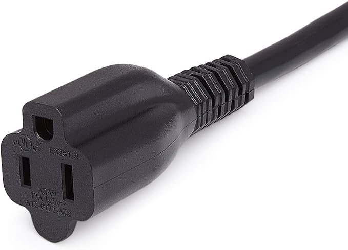 Amazon Basics Extension Cord, 3 Prong Outlet Extender, Indoor Power Cord - Image 3