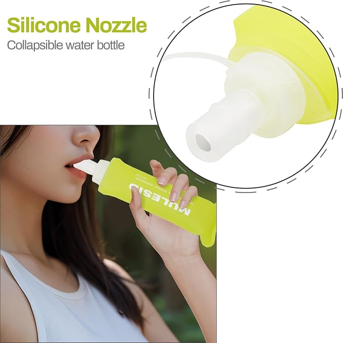 Soft Flask Running Bottles Collapsible Water Bottle Foldable - Image 3