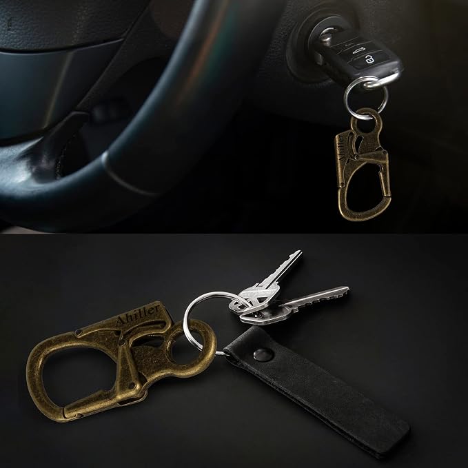 Ahiller Carabiner Clip, Double Anti-Misopening Locking Design, Key Ring Clip - Image 6