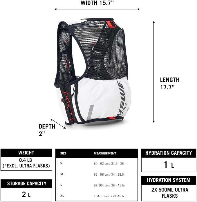 USWE Pace - Running Vest Hydration Pack - Image 3