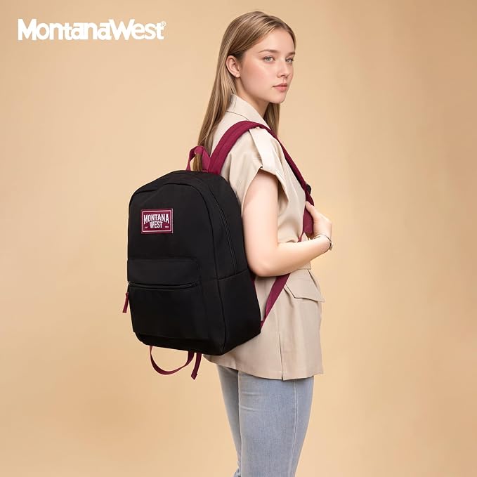 Montana West Backpack for Women Men 2 PCS Lightweight College Bookbags Casual - Image 6