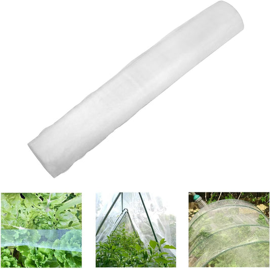 5Ft x 100Ft Mosquito Bug Insect Bird Fine Mesh Net Barrier Hunting Blind Garden Screen Netting for Protect Your Plant Fruits Flower