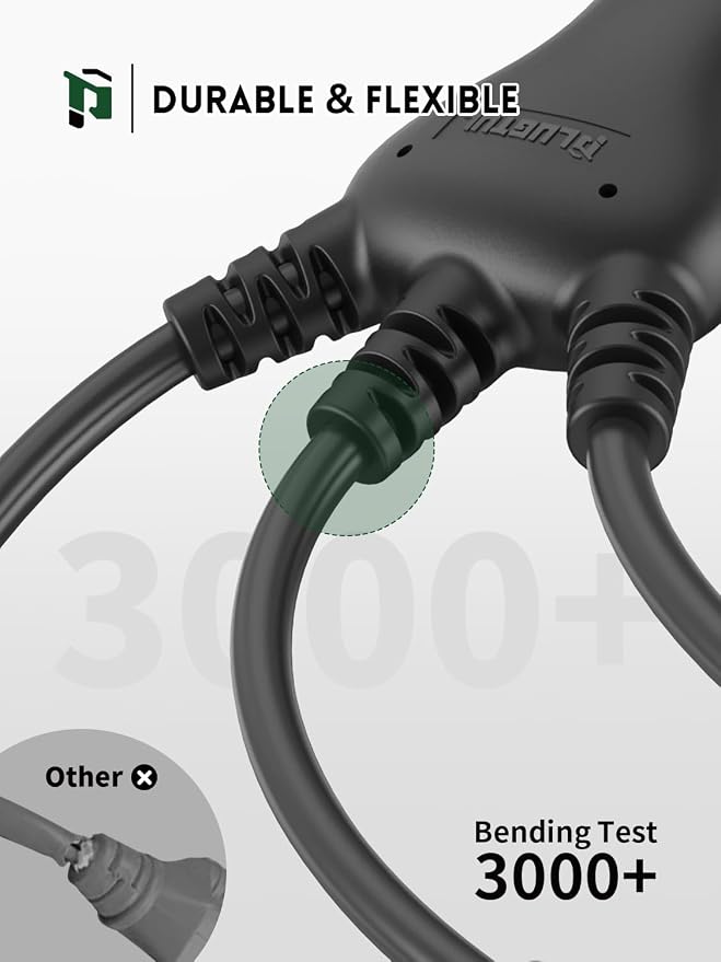 PLUGTUL 12FT Outdoor Extension Cord - Image 3