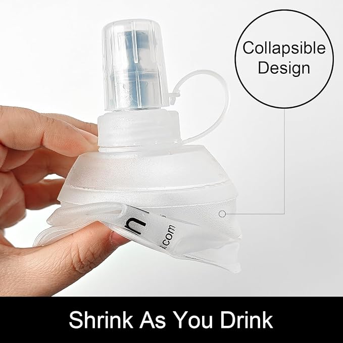 WILDREEDS 500ml Soft Flask, TPU Collapsible Soft Water Bottle - Image 3