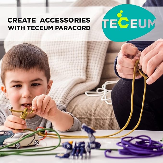 TECEUM Reflective Paracord Rope 1000 – 1000ft/200ft/100ft/50ft – 40+ Colors – - Image 7