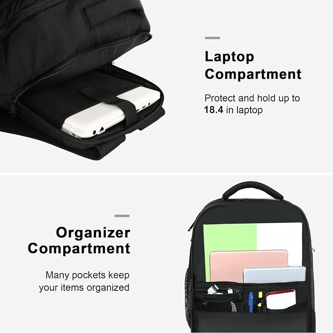 MATEIN Extra Large 45L Travel Laptop Backpack, Airline Approved Carry on - Image 4