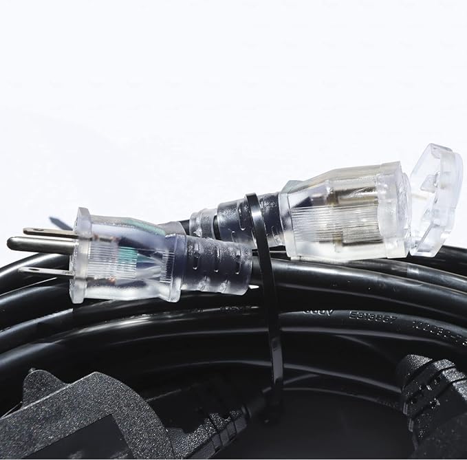 50FT 12 Gauge SJTW Power Extension Cord 3 Prong, 5-15R Male Plug to Female - Image 5