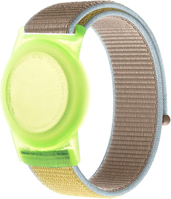 Kids Wristband Compatible with Apple AirTag, Protective Case by Qonuiy
