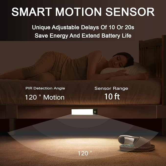 Under Cabinet Lighting, 3200mAh Wireless Motion Sensor Light Indoor, 180lm - Image 8