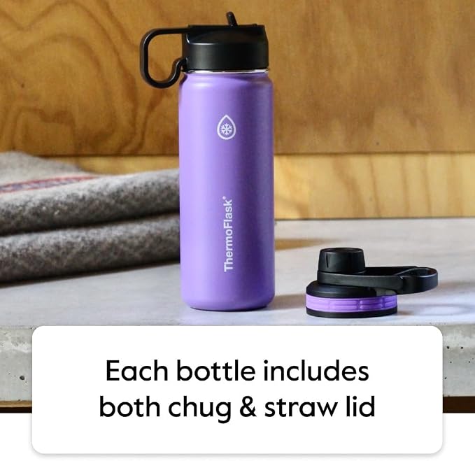 ThermoFlask 32 oz Double Wall Vacuum Insulated Stainless Steel Water Bottle - Image 3