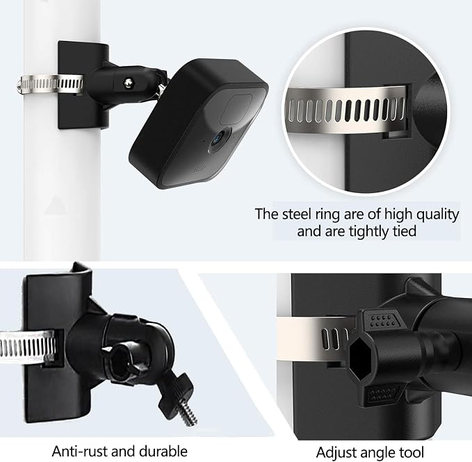 Blink Camera Pole Mounting Bracket, Pole Mount Compatible - Image 5