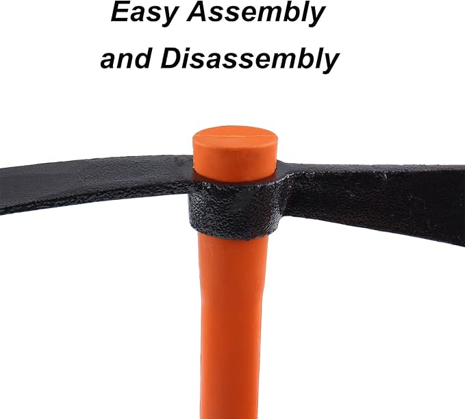 Dual Head Axe Hoe with Heavy Duty Forged Adze and Ergonomic Non-Slip Handle for Gardening, Hunting, Landscaping Outdoor 39mm/15-Inch