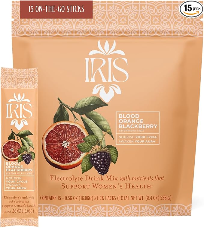 Iris Women’s Hormonal Health Daily Electrolyte Drink Mix | High Fiber, by IrisNutrition