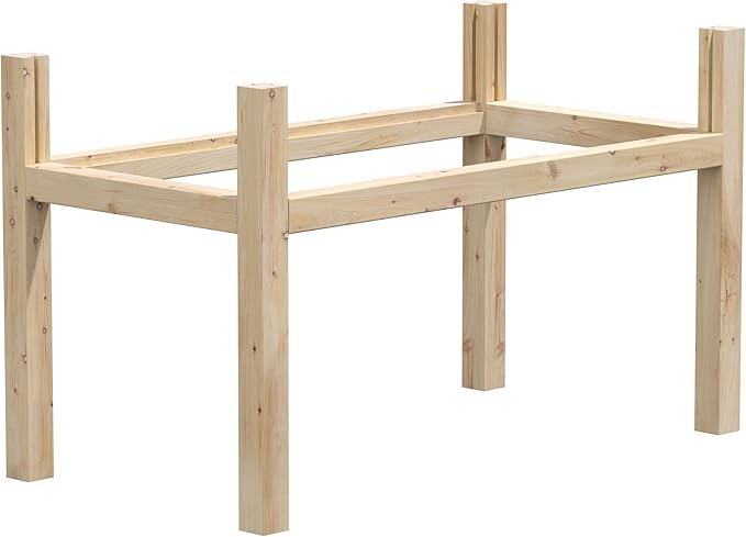 Greenes Fence Original Cedar Elevated Garden Bed, 24" W x 48" L x 31" H - Made in USA with North American Cedar