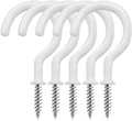 Cup Screw Hooks, 1-1/2 Vinyl Coated Ceiling 45 Pack Screw in Hooks Plant Hanger by DRTDERUITAI