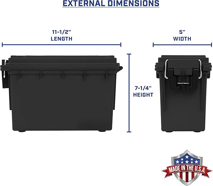 Sheffield 12790 2-Pack Ammo Storage Box, Mothers Day Gifts, .30 Cal Field Boxes - Image 2
