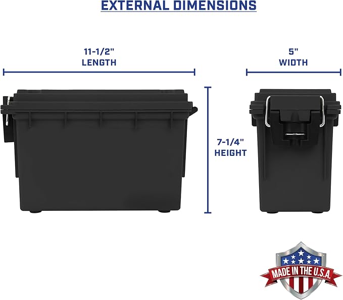Sheffield 12772 4-Pack Ammo Storage Box, Stackable .30 Cal Field Boxes - Image 2