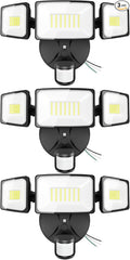 Onforu 3 Pack 75W Motion Sensor Outdoor Lights, 7000lm Dusk to Dawn Flood Light by Onforu