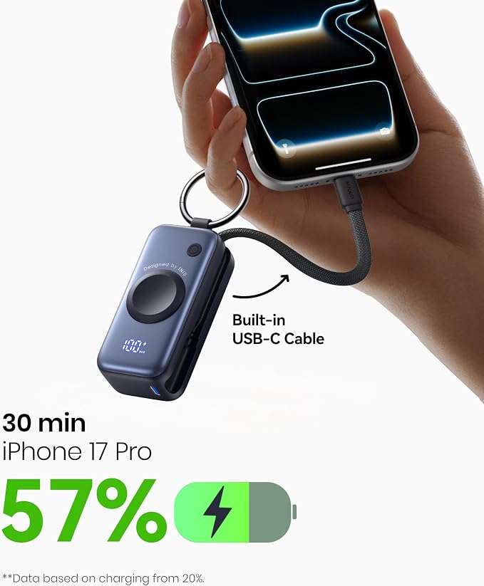 INIU 3-in-1 Portable Charger, 5000mAh Power Bank - Image 4