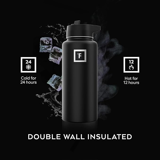 IRON °FLASK Camping & Hiking Hydration Flask - 32 oz Cobalt - Image 4