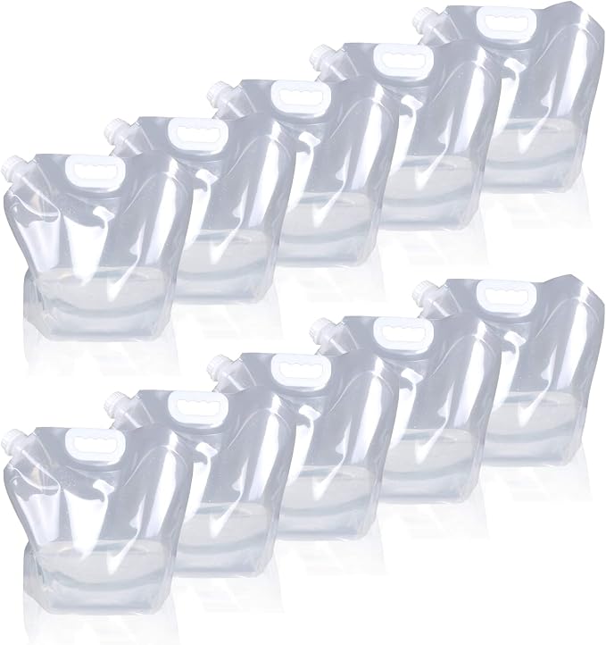 Soddeph Collapsible Water Container Bag, BPA Free Food Grade Clear Plastic - Image 7
