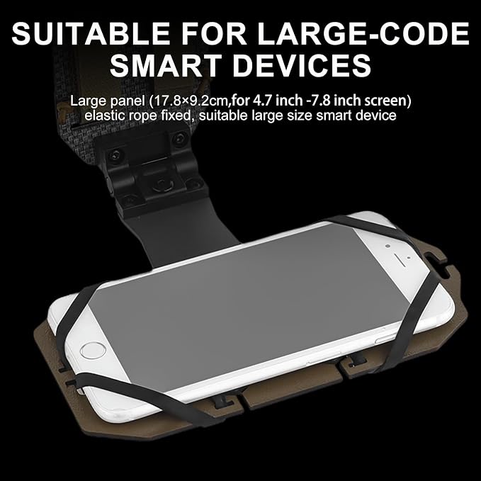 90 Degree Rotation Tactical Plate Carrier Vest Attachments Universal Phone - Image 4