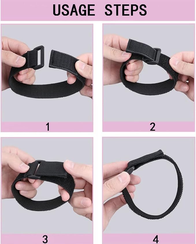 12 Pack Reusable Fastening Cable Ties and Cable Straps, Adjustable - Image 5