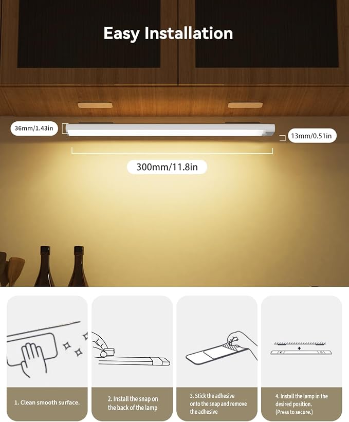 12 Inches Under Cabinet Lighting 6 Packs - Image 2