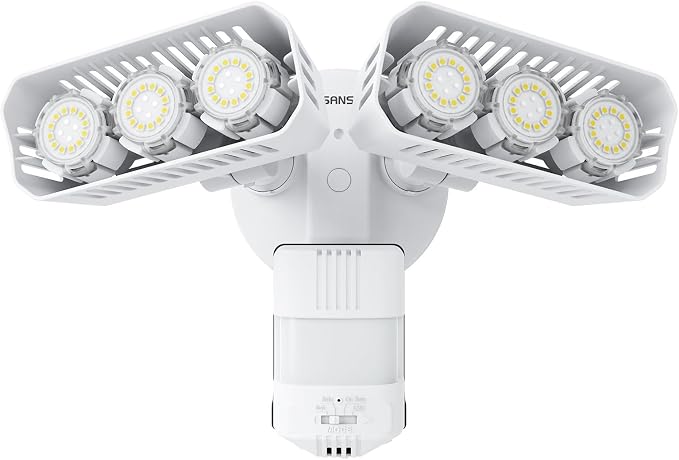 SANSI 38W 5000LM Motion Sensor Outdoor Lights, Flood Lights Outdoor Detector by SANSI