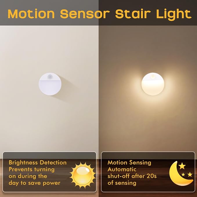 Guankai 12 Pack Motion Sensor Stair Light - Image 7