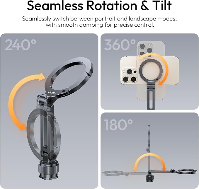 Ulanzi MA07 Magnetic Phone Tripod Mount - Image 4