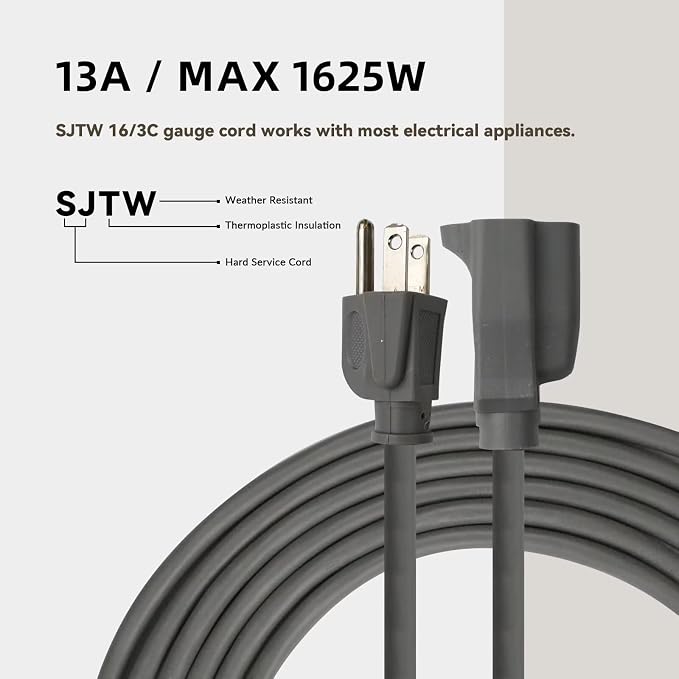 12ft Outdoor Extension Cord for Christmas Decorations - Image 6