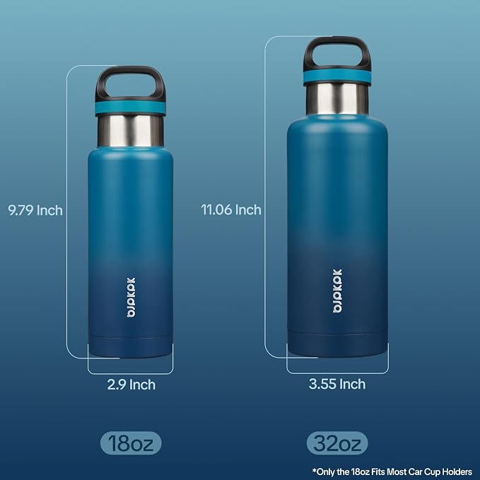 BJPKPK Insulated Water Bottle 18OZ Stainless Steel Water Bottle - Image 3