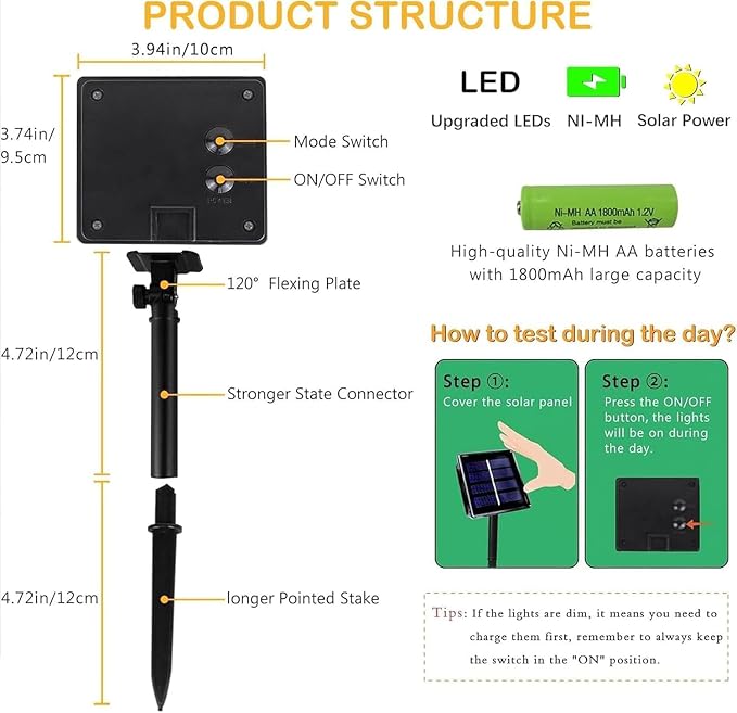 Upgrade 2Pack 200LED Solar String Lights - Image 5
