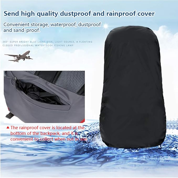 Bseash 60L Waterproof Hiking Camping Backpack - Image 5