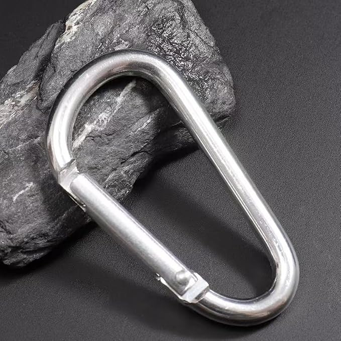 Carabiner Keychain Clip -3" Aluminum Carabiner D Ring, Caribeener Clips - Image 5
