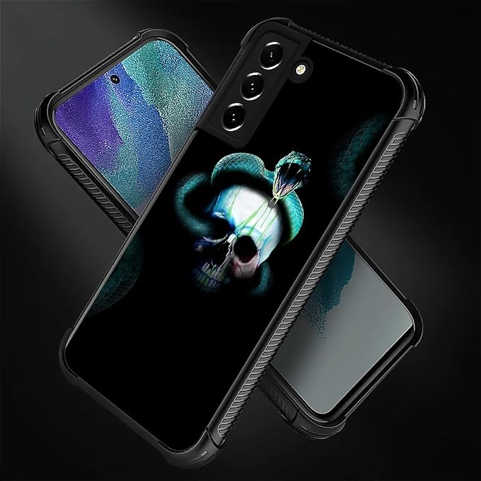 for Samsung Galaxy S22 Plus Case, Skeleton Winding Snake Pattern Graphic Design - Image 5