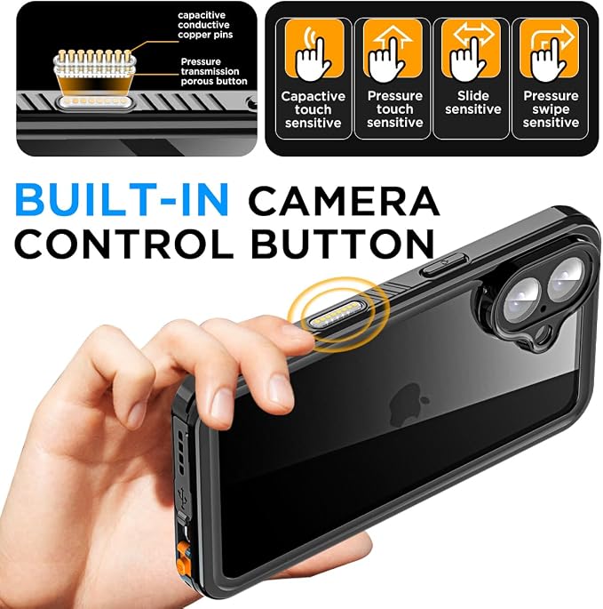 AICase Compatible with iPhone 16 Plus Case Waterproof - Image 3
