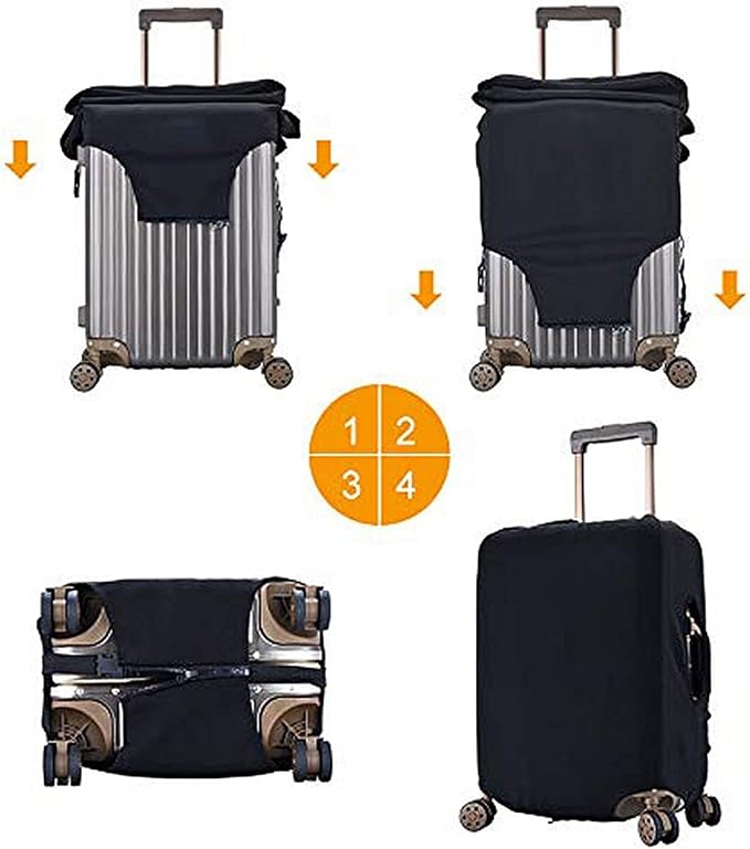 World Travel Luggage Covers and Luggage Tags Tsa Approved, Elastic Washable - Image 5