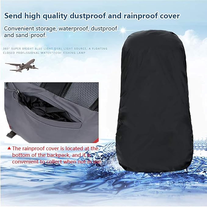 Bseash 60L Waterproof Hiking Camping Backpack - Image 5