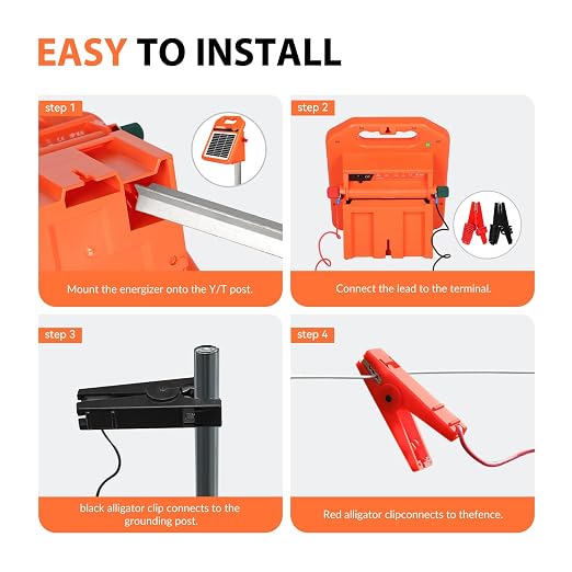 MINI160 2 Miles Solar Fence Charger, 0.16 Joule Solar Electric Fence Charger - Image 9