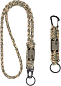 2pcs Heavy Duty Braided Paracord Lanyard Keychains by VNVETYTO