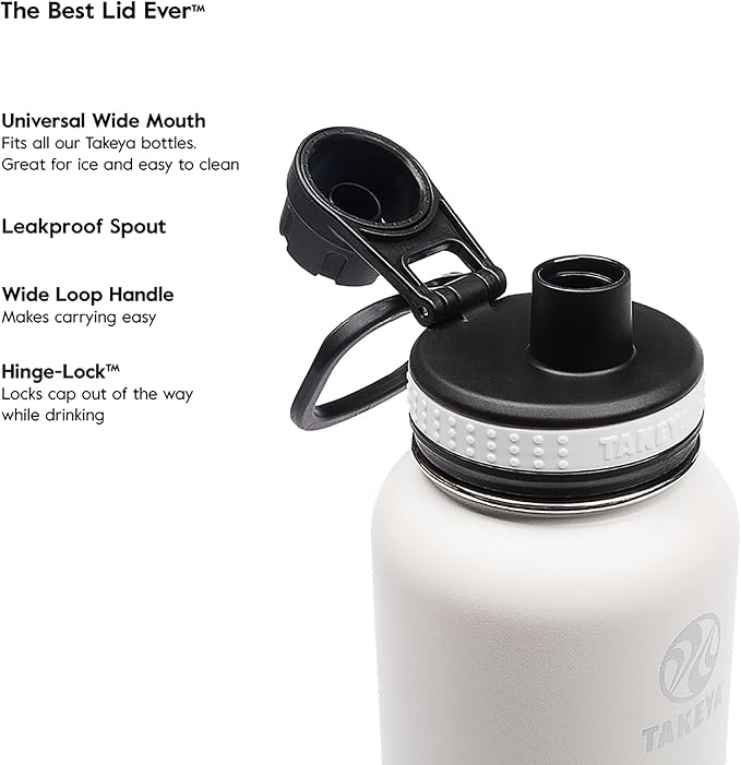 Takeya Originals 18 oz Vacuum Insulated Stainless Steel Water Bottle - Image 4