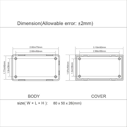 LeMotech Project Box 10 Pieces ABS Plastic Electrical Project Case Small - Image 7