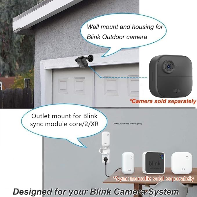 All-New Blink Outdoor Camera Surveillance Mount, 3 Pack Weatherproof Protective - Image 3