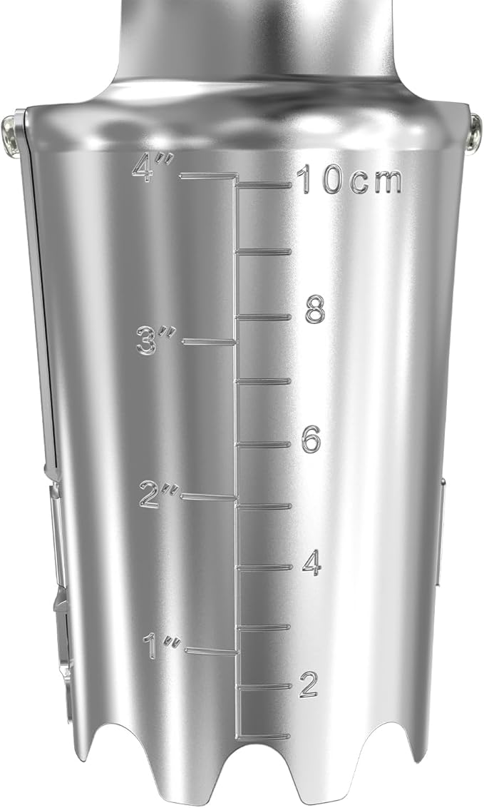 FLORA GUARD Bulb Planter with Depth Markers - Automatic Soil Releasing Seed Bulb Transplanter for Planting/Digging Tulips, Daffodils, Dahlias and More