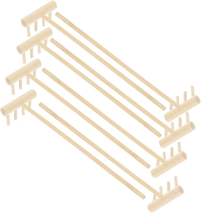 EXCEART Mini Rake Set - 80 Pcs Meditating Sand Zen Garden Accessories - Bamboo & Wood Adjustable Tools
